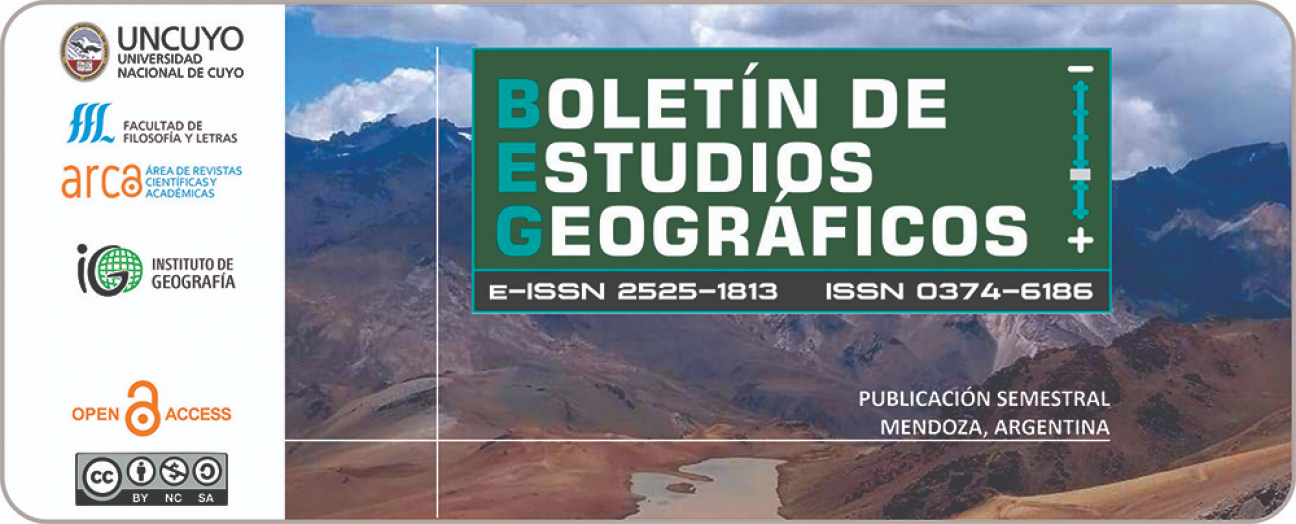 imagen El Boletín de Estudios Geográficos ingresó a SciELO