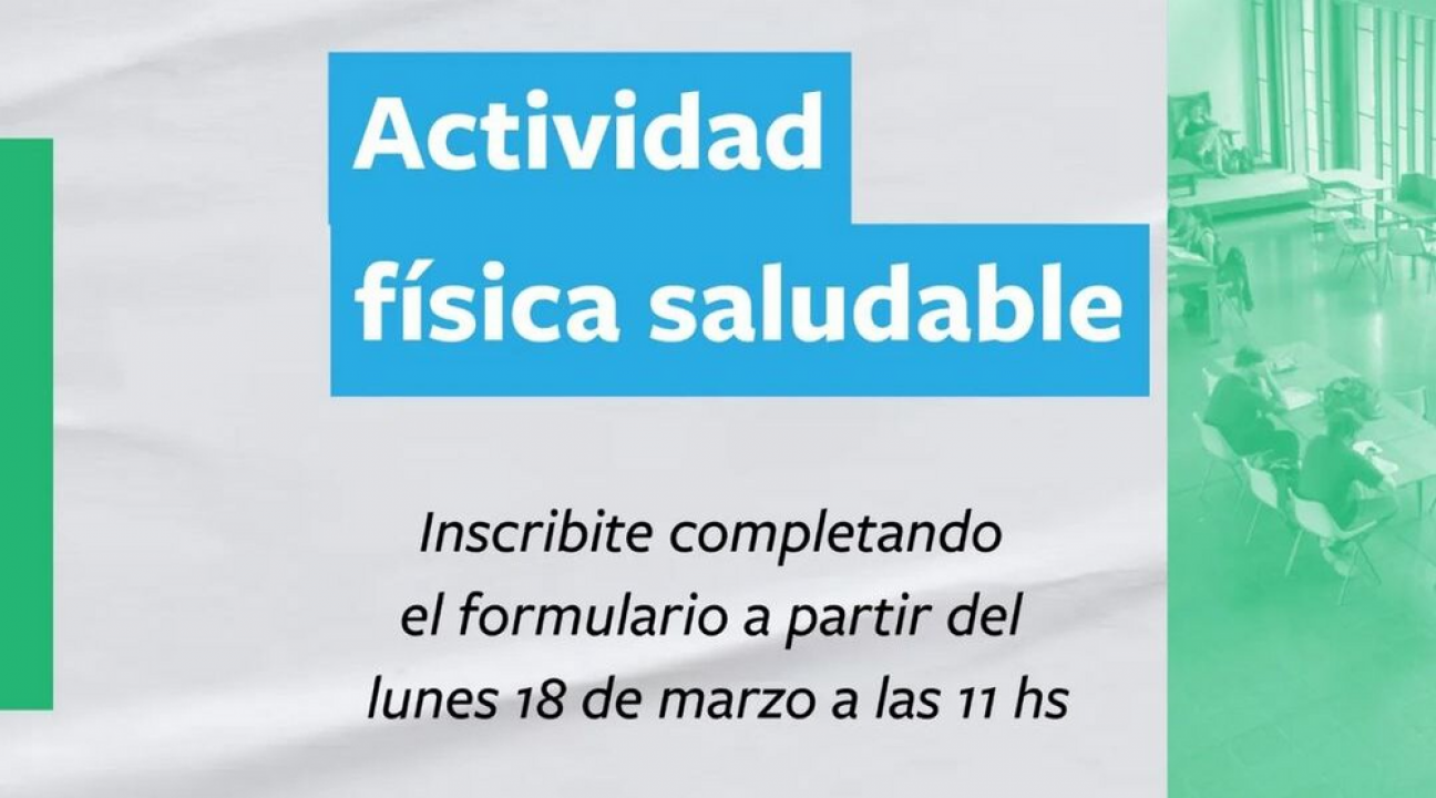 imagen Inscripción a las Prácticas de Actividad Física Saludable para el primer cuatrimestre de 2024