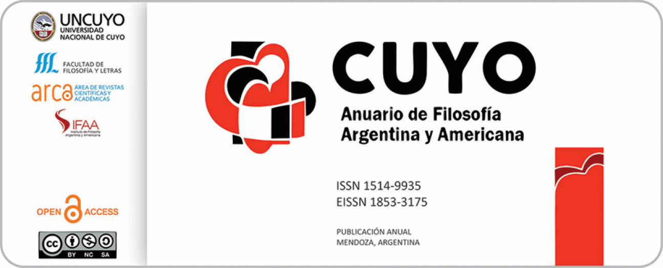 imagen CUYO, el Anuario de Filosofía Argentina y Americana, ingresó a catálogo 2.O de Latindex y entró en el registro de Latinrev