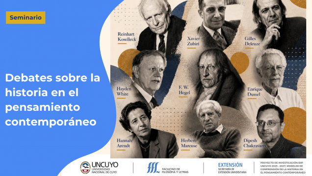imagen En un seminario, debatirán sobre la historia en el pensamiento contemporáneo