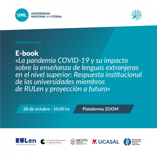 imagen Se presentará un importante e-book de la Red Universitaria de Lenguas (RULen)