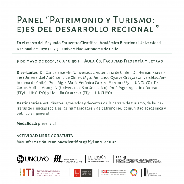 imagen Panel "Patrimonio y Turismo: ejes del desarrollo regional"