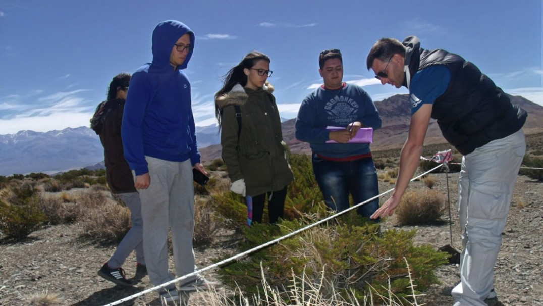 imagen Estudiantes de Geografía realizaron estudio de vegetación en alta montaña