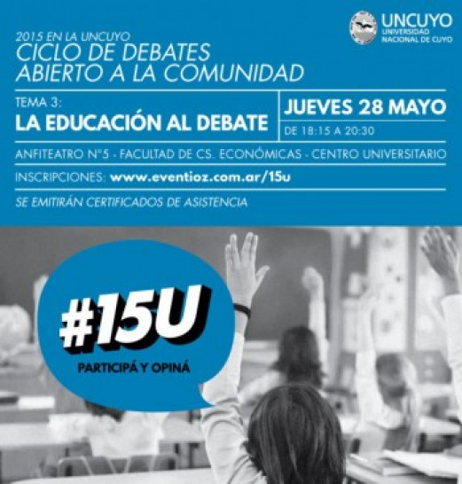 imagen Discuten sobre Educación en el ciclo #15U