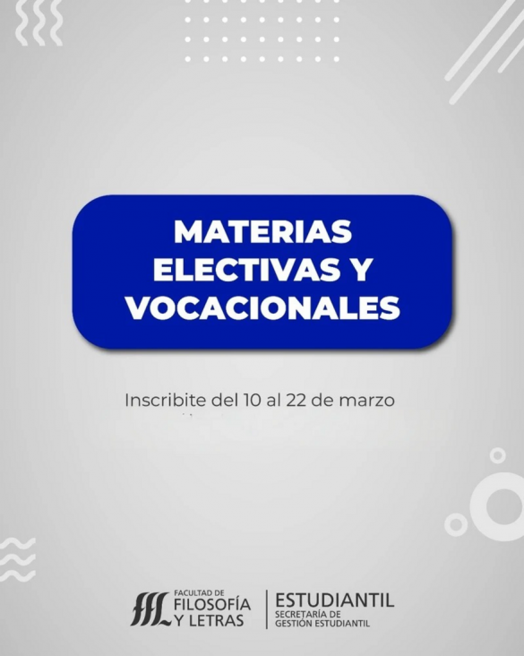 imagen Inscripción 2025. Electivas y vocacinales.