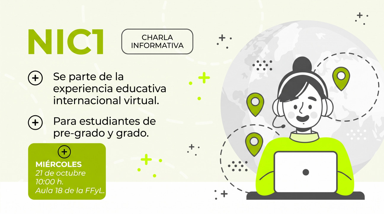 imagen Programa NIC: charla informativa sobre movilidad académica virtual y acreditación de materias electivas