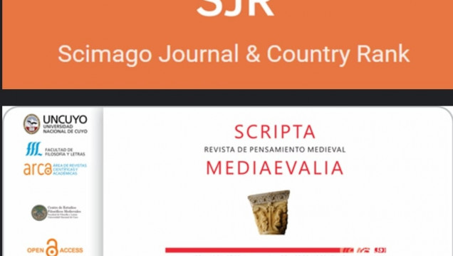 imagen Scripta Mediaevalia número 2 de Argentina y 16 de América Latina en el ranking de Scimago