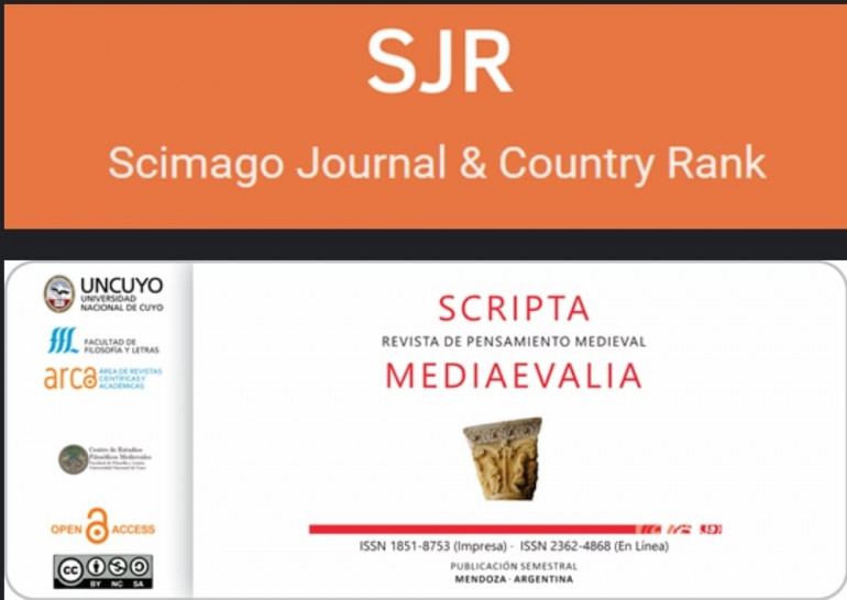 imagen Scripta Mediaevalia número 2 de Argentina y 16 de América Latina en el ranking de Scimago