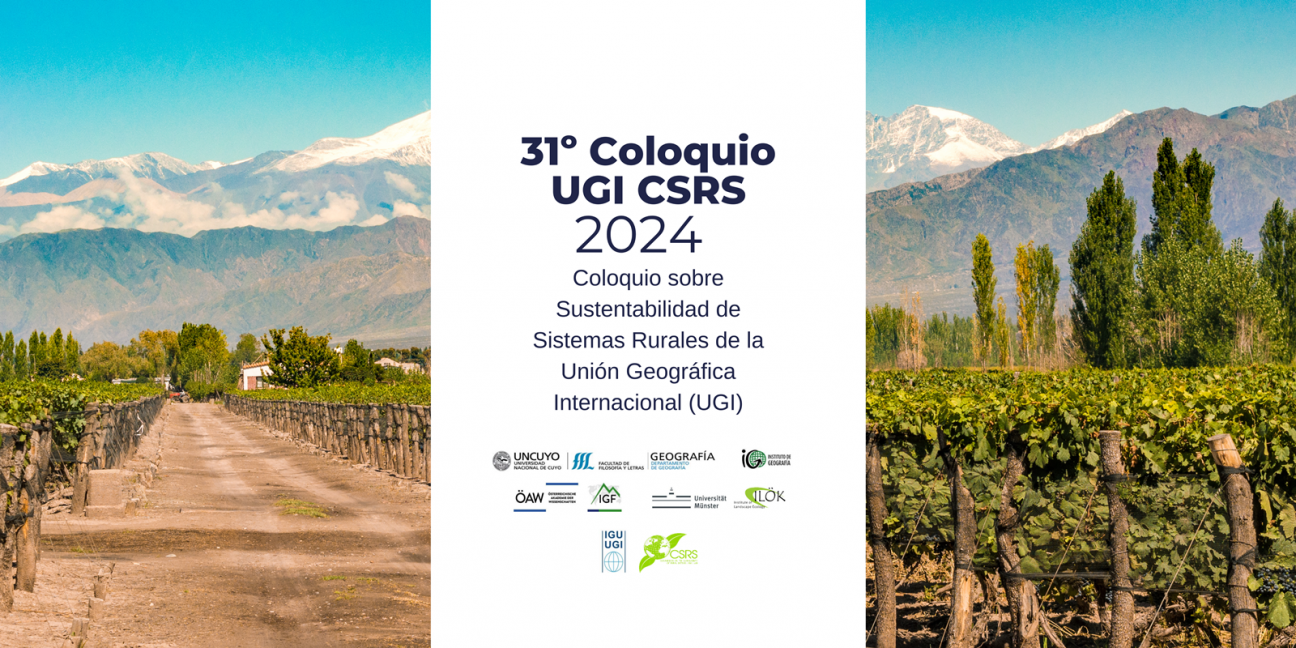 imagen ¡Inscripciones abiertas! 31º Coloquio de la Comisión de Sustentabilidad de Sistemas Rurales de la Unión Geográfica Internacional