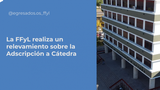 imagen La FFyL realiza un relevamiento sobre la Adscripción a Cátedra