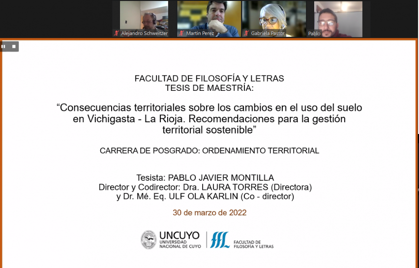 imagen Tesis de maestría: "Consecuencias territoriales sobre los cambios en el uso del suelo en Vichigasta - La Rioja. Recomendaciones para la gestión territorial sostenible"