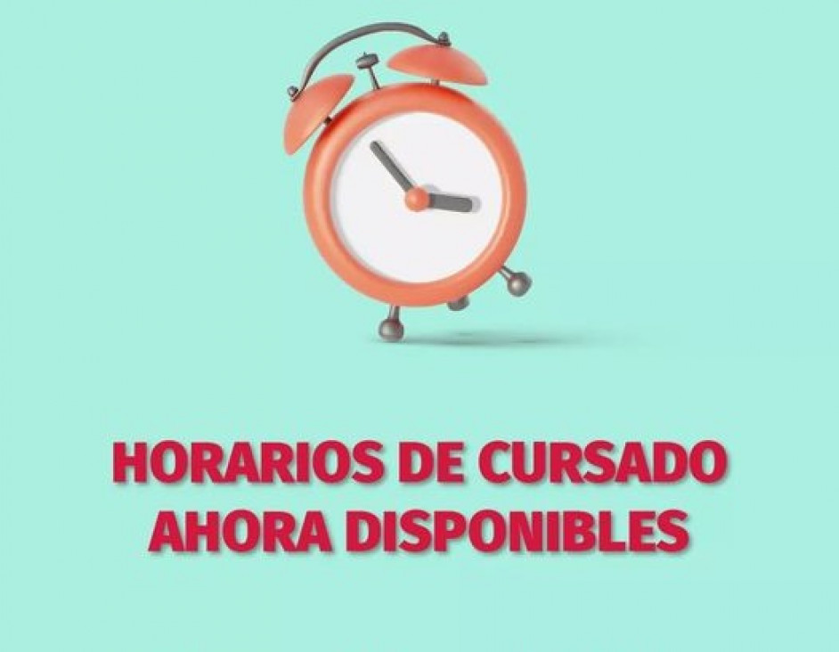 imagen ¡Ya están disponibles los horarios de cursado del primer cuatrimestre 2023!