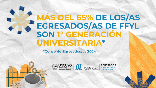 imagen Más del 65% de los/as egresados/as de FFyL son 1° generación universitaria