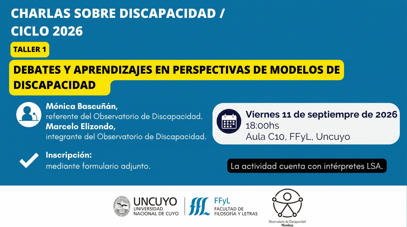 imagen Ciclo de Charlas sobre Discapacidad 2026: Taller sobre debates y perspectivas de modelos