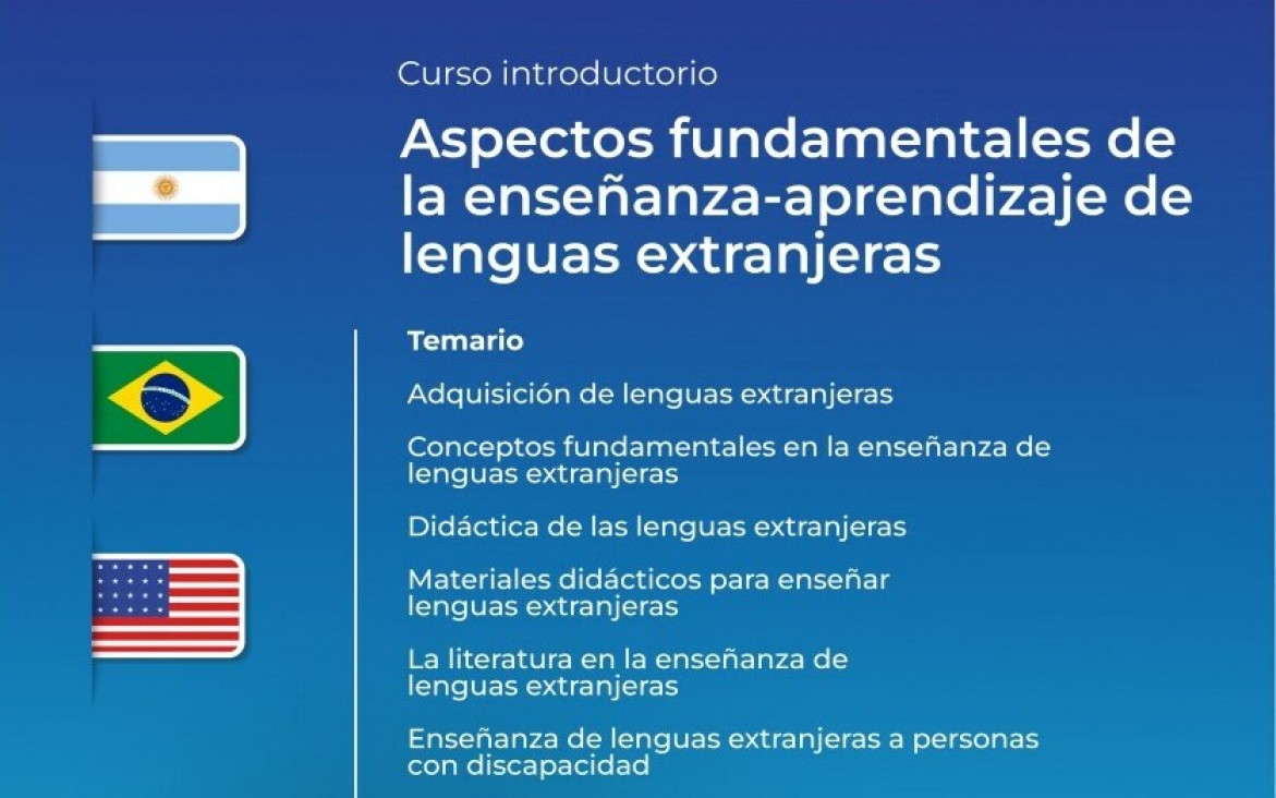 imagen Se realizará un curso introductorio sobre enseñanza-aprendizaje de lenguas extranjeras