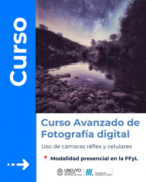 imagen Técnica, luz y mirada: abren la inscripción para el Nivel Avanzado del curso de fotografía digital en la FFyL