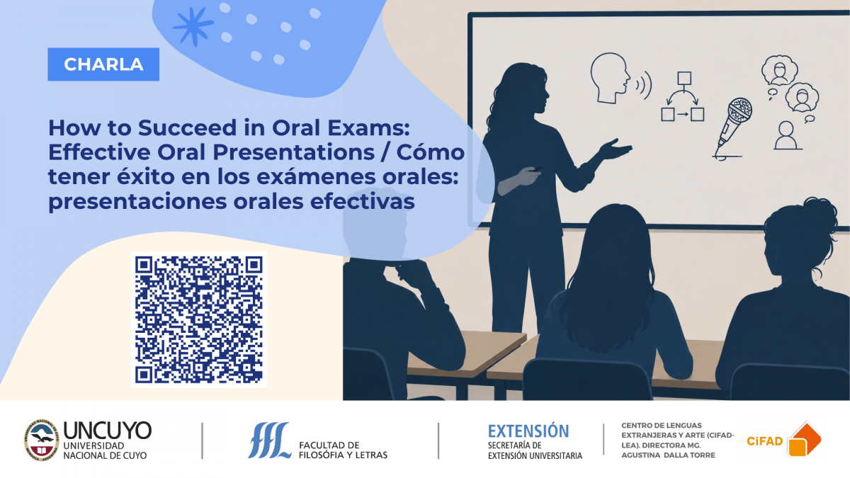 imagen Charla "How to Succeed in Oral Exams: Effective Oral Presentations" / "Cómo tener éxito en los exámenes orales: presentaciones orales efectivas"