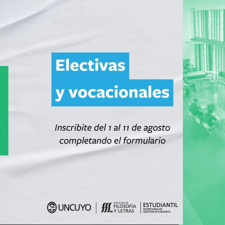 imagen Inscripciones a materias electivas y vocacionales 