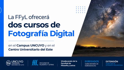imagen La FFyL ofrecerá dos cursos de Fotografía Digital en el Campus UNCUYO y en el Centro Universitario del Este