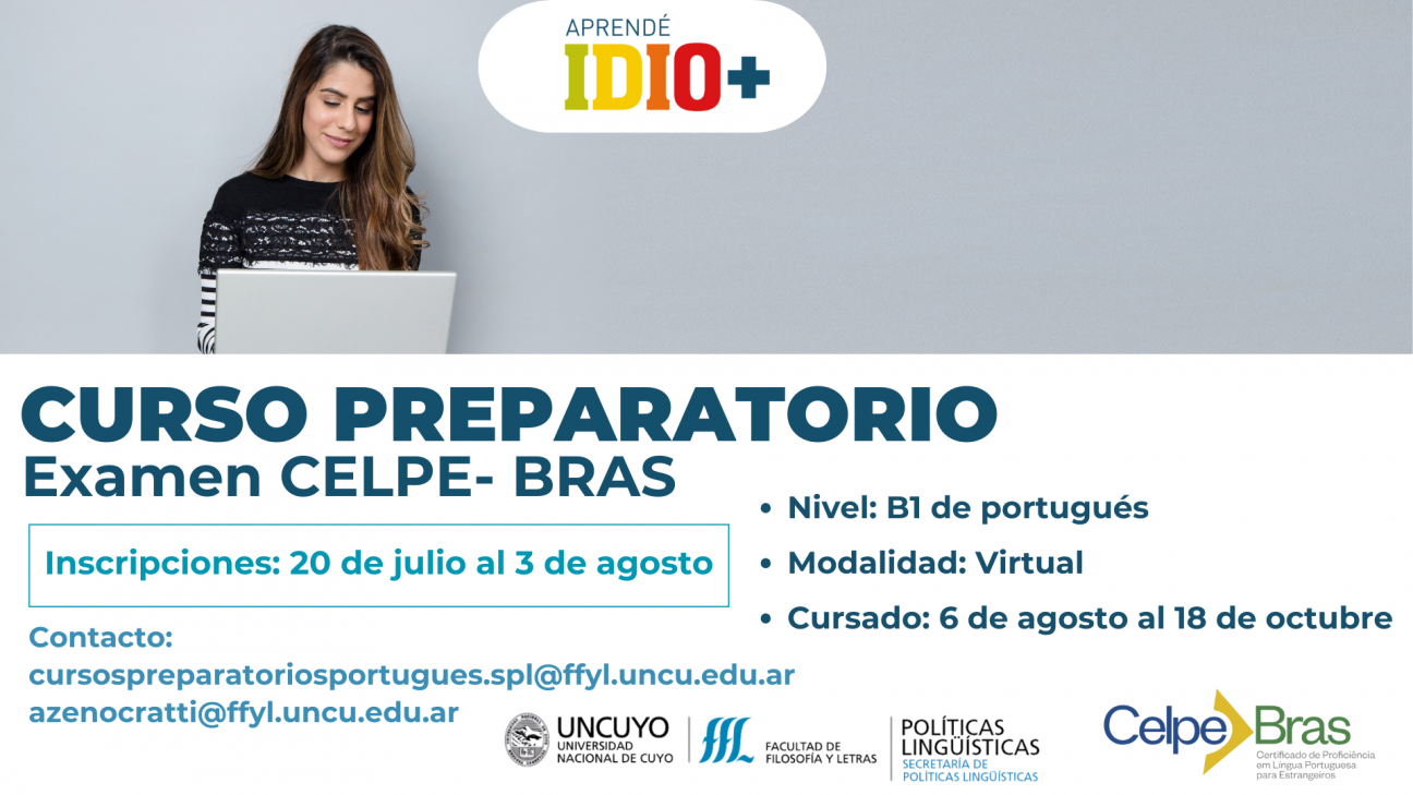imagen Preparate para rendir el examen CELPE-BRAS 2025 en la FFyL