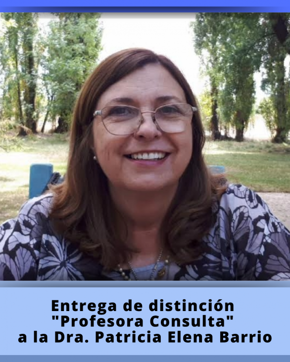 imagen Se entregará la distinción de Profesora Consulta a la Dra. Patricia Barrio