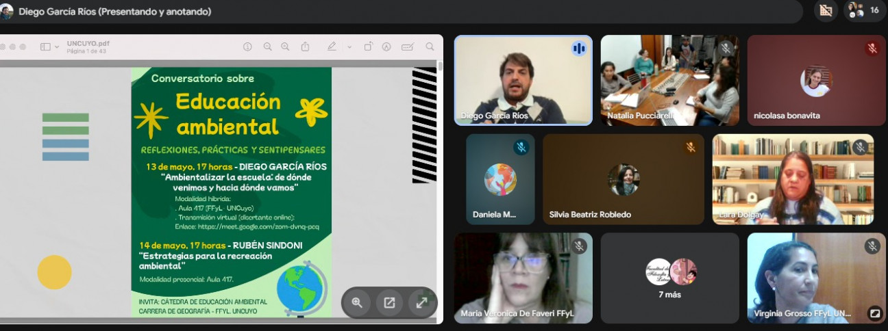 imagen La Educación Ambiental convocó a docentes, estudiantes y referentes territoriales en  la FFyL