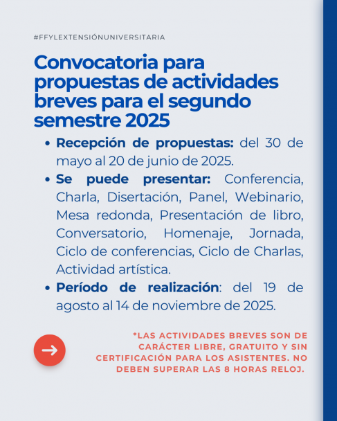 imagen Abren las convocatorias para presentar actividades de extensión universitaria