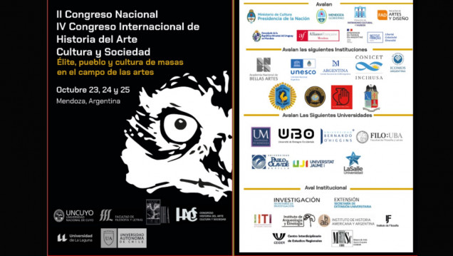 imagen II Congreso Nacional y IV Internacional de Historia del Arte, Cultura y Sociedad Élite, pueblo y cultura de masas en el campo de las artes