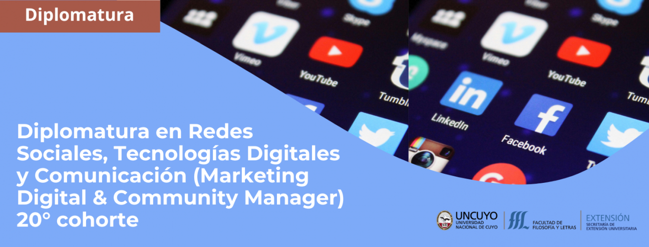 imagen Ya están abiertas las preinscripciones para la  20° cohorte de la Diplomatura en Redes Sociales, Tecnologías Digitales y Comunicación (Marketing Digital & Community Manager)