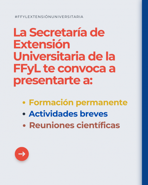 imagen Abren las convocatorias para presentar actividades de extensión universitaria