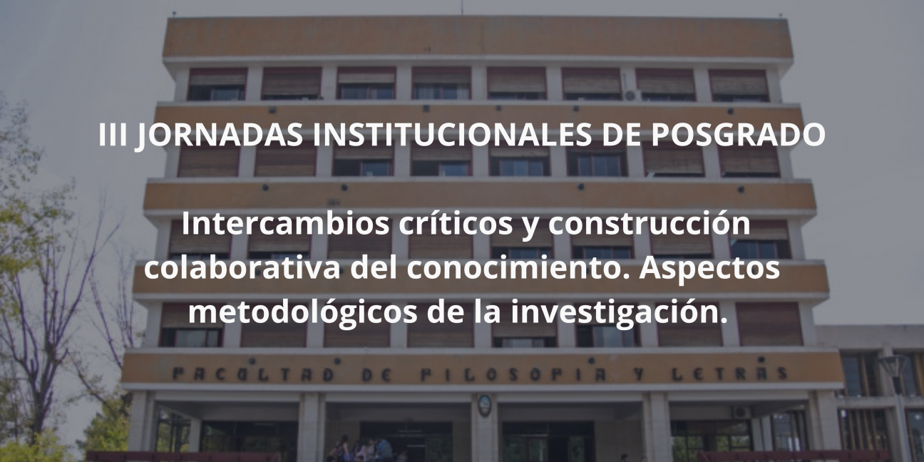 imagen Se realizarán las III Jornadas Institucionales de Posgrado