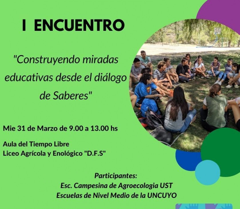 imagen 1° Encuentro "Construyendo miradas educativas desde el diálogo de saberes"