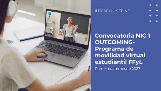 imagen Convocatoria NIC 1 OUTCOMING: Todavía estás a tiempo de postularte al programa de movilidad virtual estudiantil FFyL – Primer cuatrimestre 2027