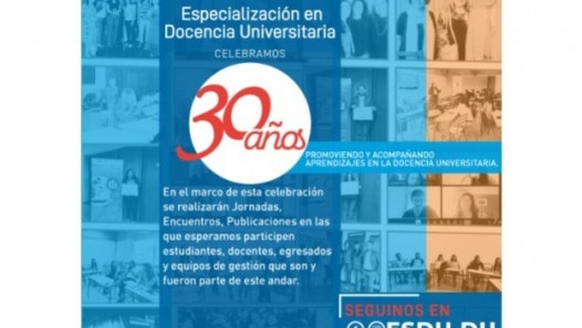 imagen Celebramos juntos tres décadas de compromiso con la promoción de la  docencia universitaria