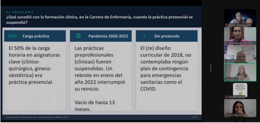 imagen Defensa de tesis de la Lic. Mayra TACURÍ ORDOÑEZ