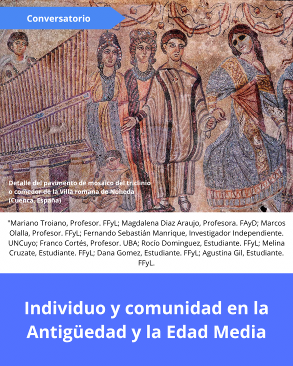 imagen "Individuo y comunidad en la Antigüedad y la Edad Media", tema de un conversatorio