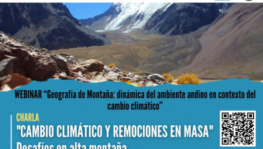 imagen Se viene el segundo encuentro del  Webinario "Geografía de Montaña: dinámica del ambiente andino en contexto del cambio climático"