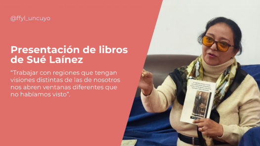 imagen La escritora y doctoranda Sué Laínez  presentó sus nuevos libros en la FFyL