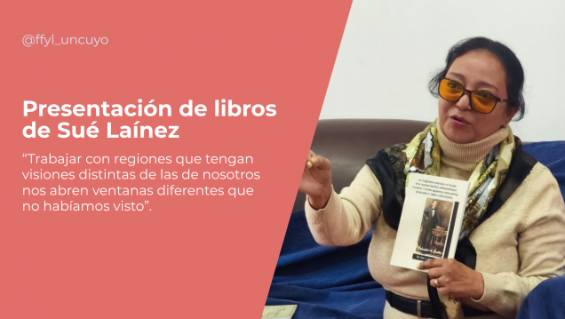 imagen La escritora y doctoranda Sué Laínez  presentó sus nuevos libros en la FFyL