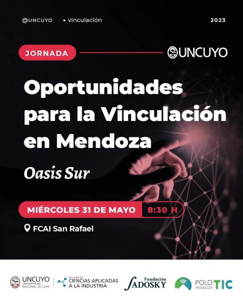 imagen Invitación: "Oportunidades para la vinculación en Mendoza"