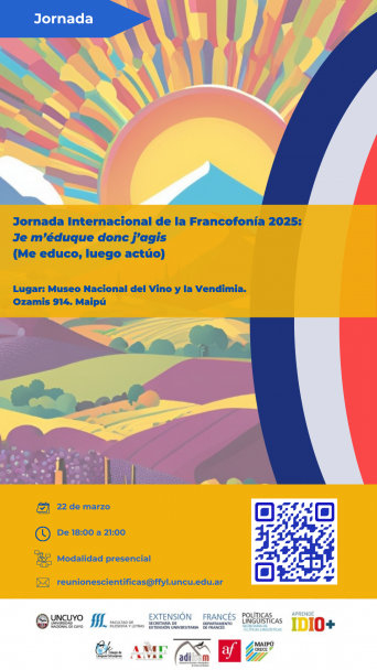 imagen Viví la Jornada Internacional de la Francofonía 2025: Je m’éduque donc j’agis (Me educo, luego actúo)