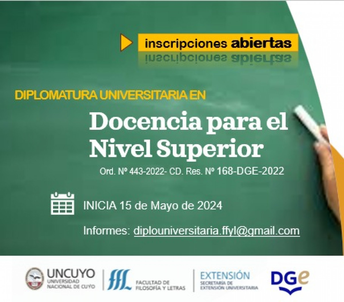 imagen Diplomatura Universitaria en Docencia para el Nivel Superior - 3era.cohorte