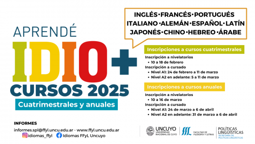 imagen Aprendé idiomas en el 2025: toda la información sobre los cursos anuales y cuatrimestrales