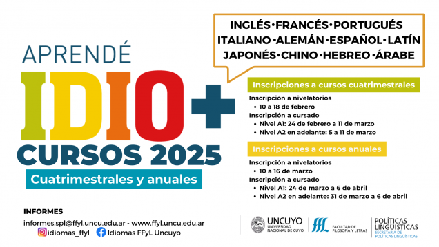 imagen Aprendé idiomas en el 2025: toda la información sobre los cursos anuales y cuatrimestrales