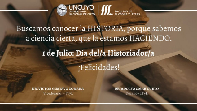 imagen 1 de Julio: Día del Historiador