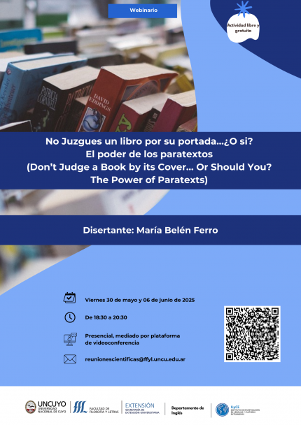 imagen Se realizará un webinario sobre el poder de los  paratextos