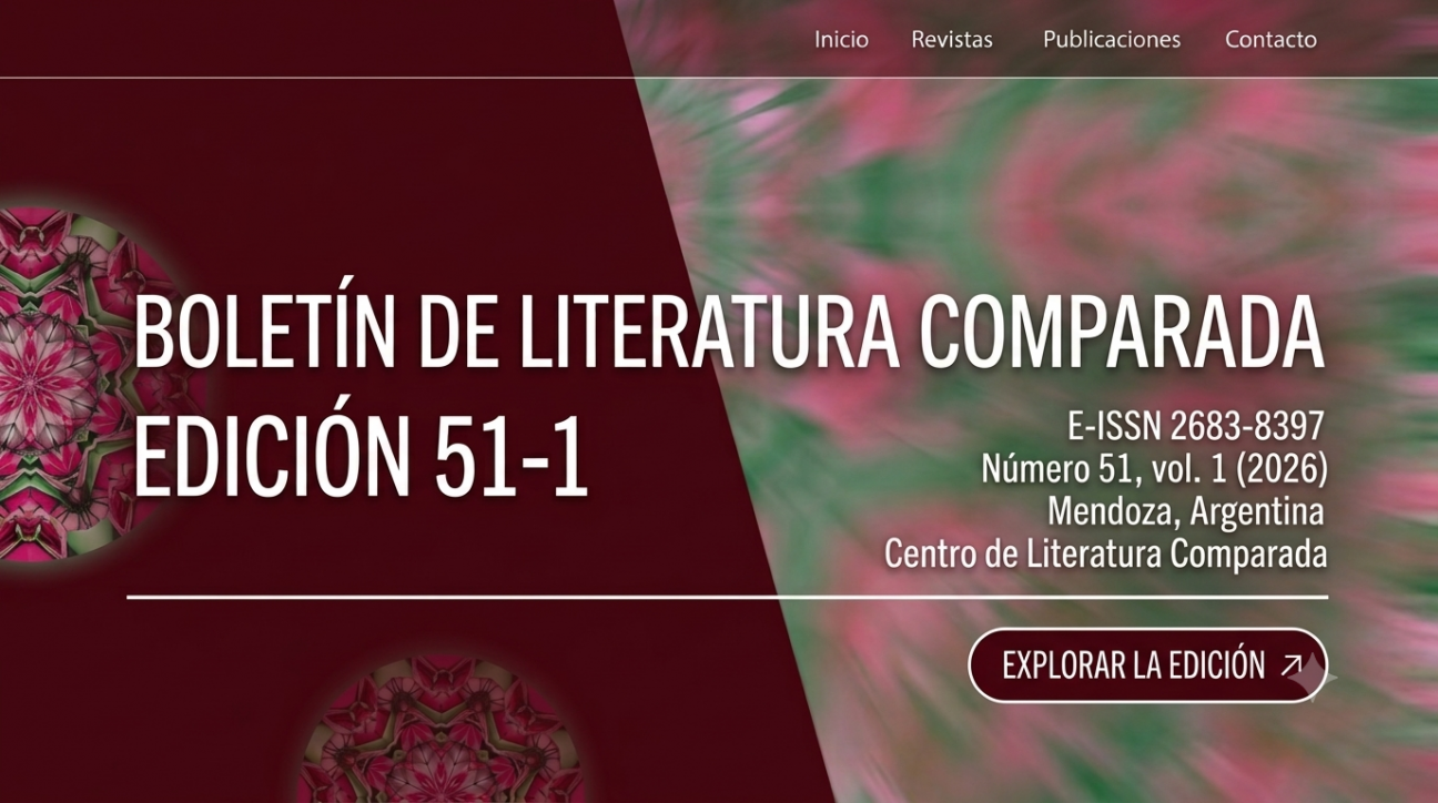 imagen Salió un nuevo número del Boletín de Literatura Comparada