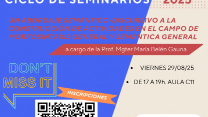 imagen Un abordaje semántico-discursivo a la construcción de actividades en el campo de Morfosintaxis General y Semántica General