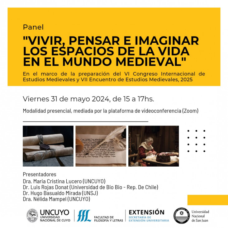 imagen Panel "Vivir, pensar e imaginar los espacios de vida en el mundo medieval"