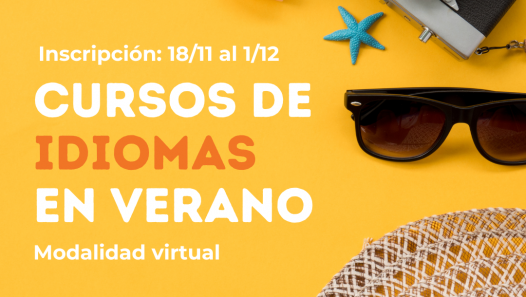 imagen Inscripciones para cursos de Idiomas en Verano 2025